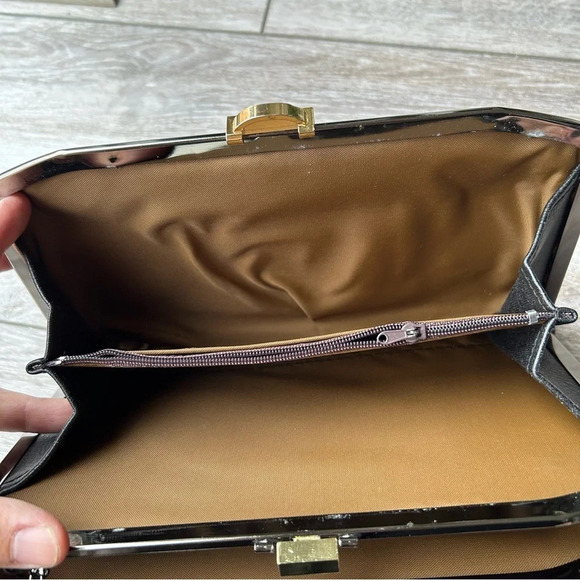 Japan Brand Faux Leather Egyptians Art Chain Clutch Shoulder Bag - Picture 9 of 15